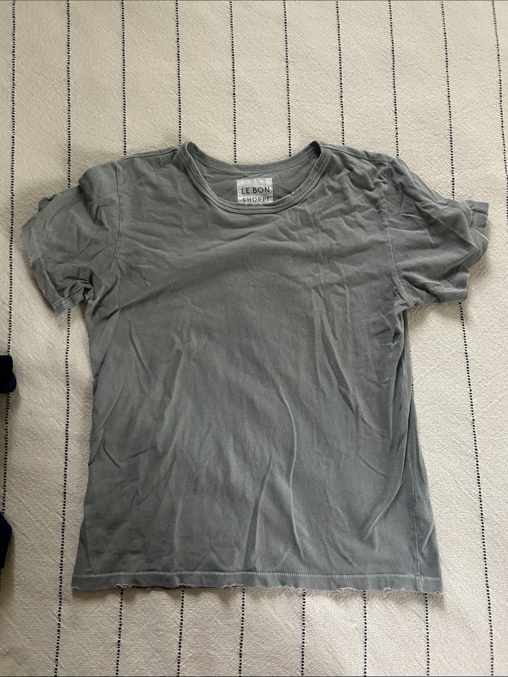 Le Bon shoppe vintage boy tee Slate Gray 100% cotton